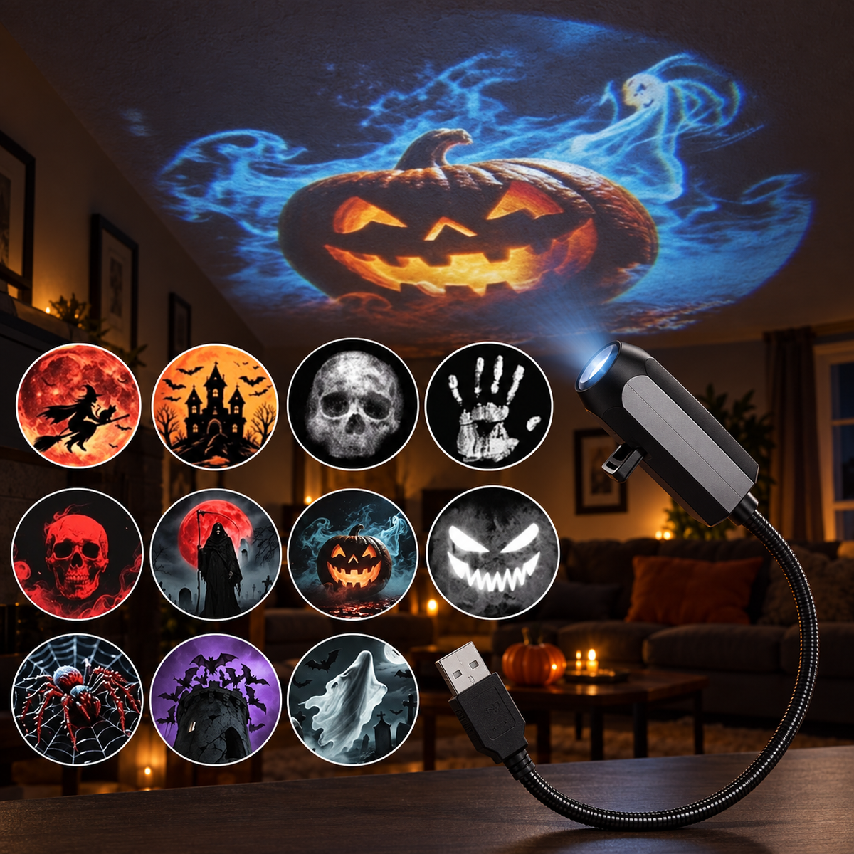 Halloween 11-scene pattern set