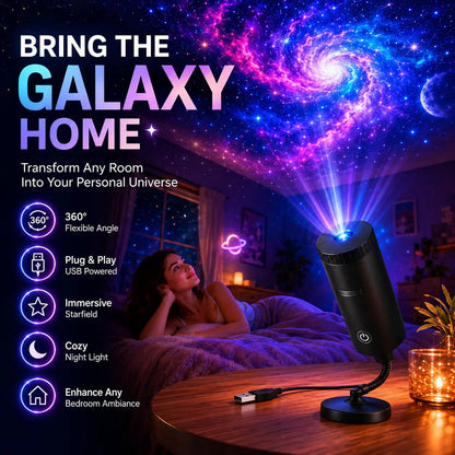 Galaxy 10-scene USB projection light