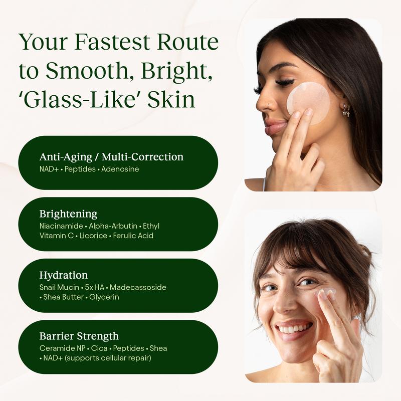 Toner Pads & NAD+ Anti-Aging Moisturizing Cream
