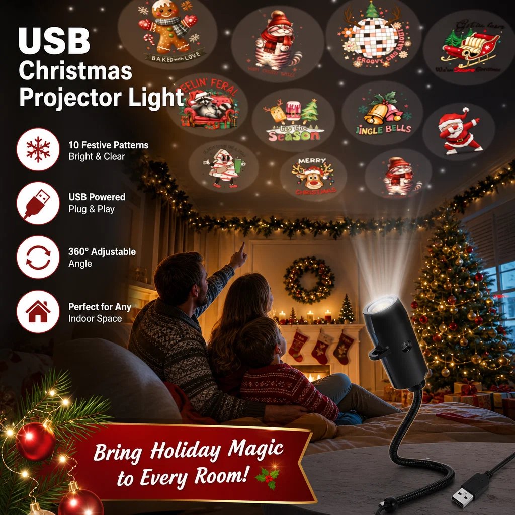 Christmas projector features and patterns