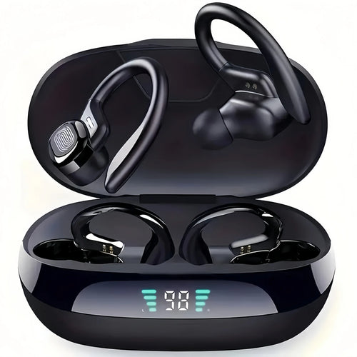 TWS Open-Ear Clip Earbuds with LED Display