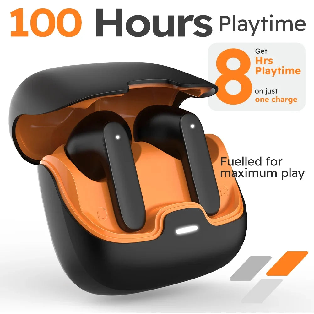 TWS Wireless Earbuds – Bluetooth 5.4 ENC Noise Cancelling