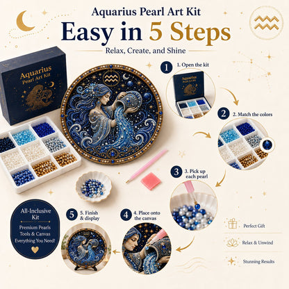 Zodiac pearl art DIY kit — step-by-step guide