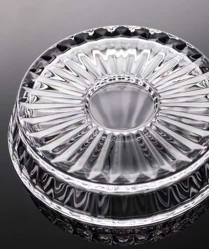 Rotating Crystal Whiskey Tumbler Glass