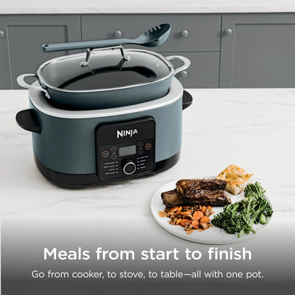 Ninja PossibleCooker Pro with a prepared meal