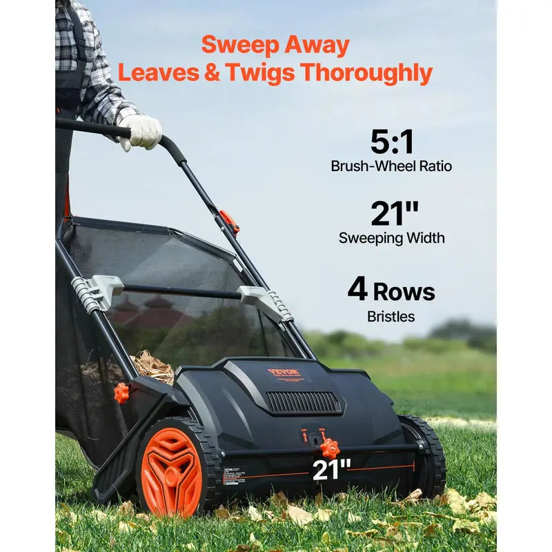 VEVOR push lawn sweeper — product image 9